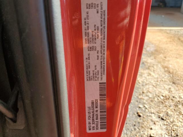 3C6MR4AJ6LG203861 - 2020 RAM 2500 TRADESMAN Կարմիր լուսանկար 12