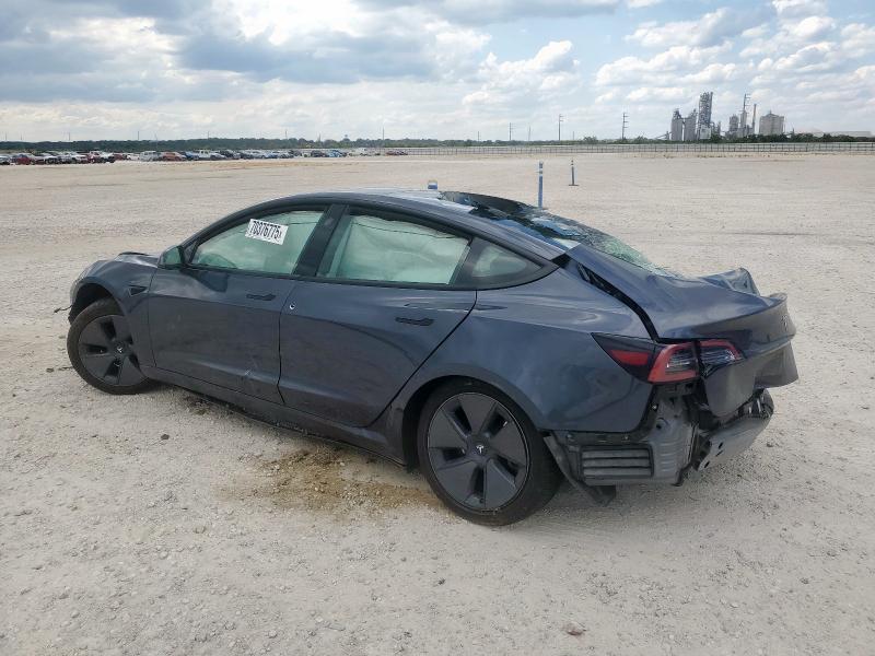 5YJ3E1EA5PF674212 - 2023 TESLA MODEL 3 BLUE photo 2