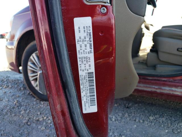 2C4RC1CG9DR737755 - 2013 CHRYSLER TOWN & COU TOURING L RED photo 14