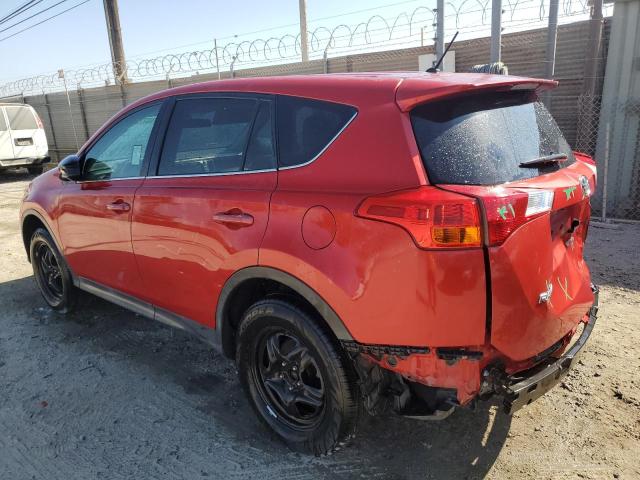 2T3ZFREV4FW228649 - 2015 TOYOTA RAV4 LE RED photo 2
