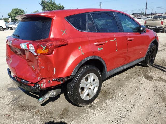 2T3ZFREV4FW228649 - 2015 TOYOTA RAV4 LE RED photo 3