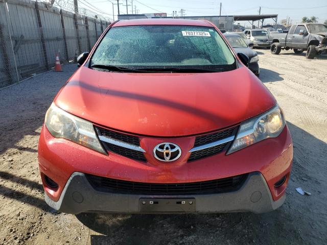 2T3ZFREV4FW228649 - 2015 TOYOTA RAV4 LE RED photo 5