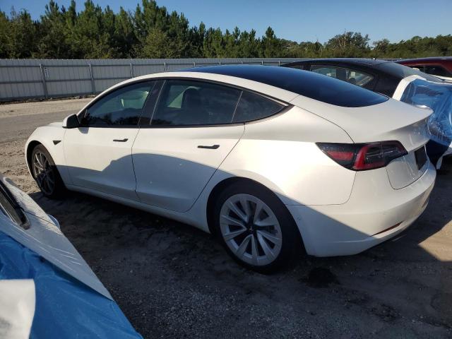 5YJ3E1EAXMF045573 - 2021 TESLA MODEL 3 WHITE photo 2
