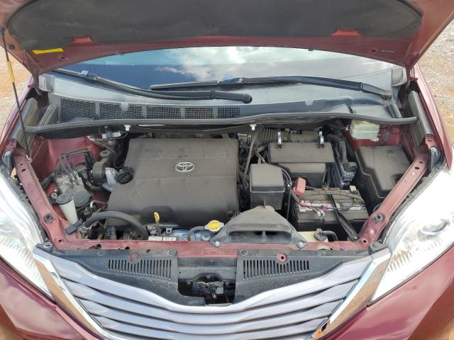 5TDYK3DC9FS634447 - 2015 TOYOTA SIENNA XLE BURGUNDY photo 12