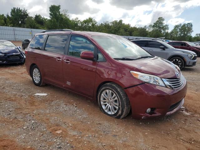 5TDYK3DC9FS634447 - 2015 TOYOTA SIENNA XLE BURGUNDY photo 4