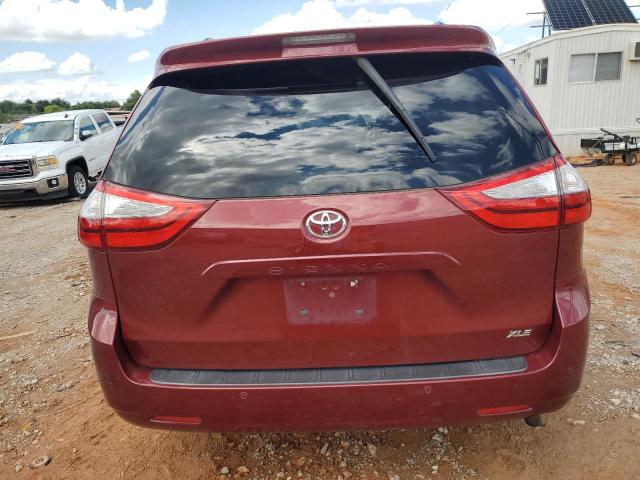 5TDYK3DC9FS634447 - 2015 TOYOTA SIENNA XLE BURGUNDY photo 6