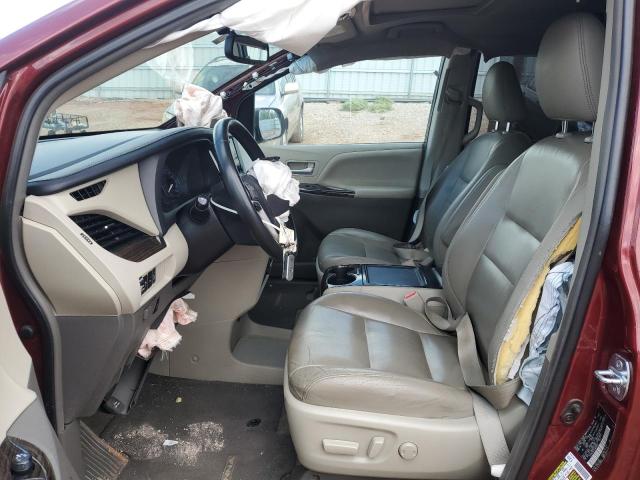 5TDYK3DC9FS634447 - 2015 TOYOTA SIENNA XLE BURGUNDY photo 7