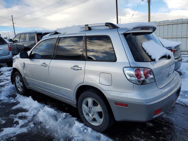 JA4LZ41G93U062641 - 2003 MITSUBISHI OUTLANDER XLS SILVER photo 2