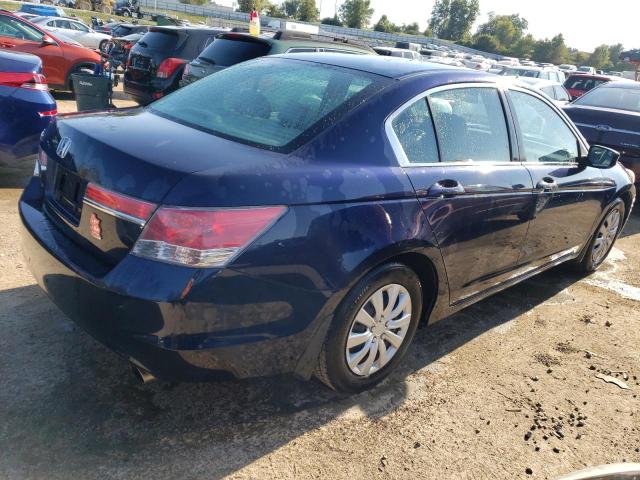 1HGCP2F37CA019103 - 2012 HONDA ACCORD LX BLUE photo 3