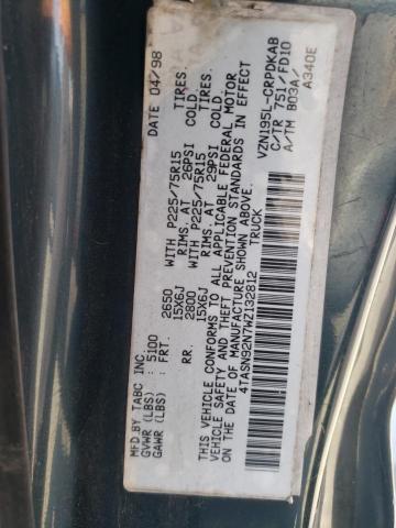 4TASN92N7WZ132812 - 1998 TOYOTA TACOMA XTRACAB PRERUNNER 绿色 照片 12