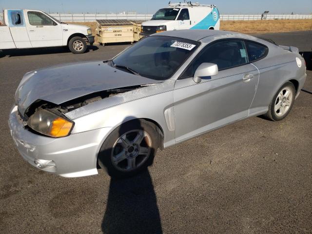 KMHHM65D54U150587 - 2004 HYUNDAI TIBURON SILVER photo 1