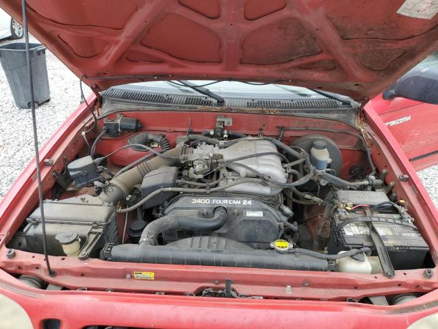5TEGN92N92Z005021 - 2002 TOYOTA TACOMA DOUBLE CAB PRERUNNER RED photo 11