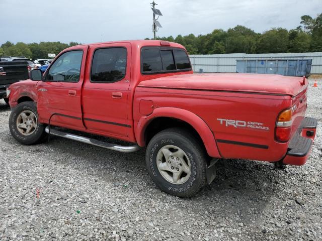 5TEGN92N92Z005021 - 2002 TOYOTA TACOMA DOUBLE CAB PRERUNNER RED photo 2
