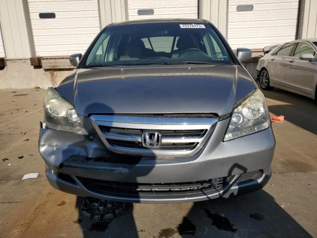 5FNRL38406B115408 - 2006 HONDA ODYSSEY EX GRAY photo 5