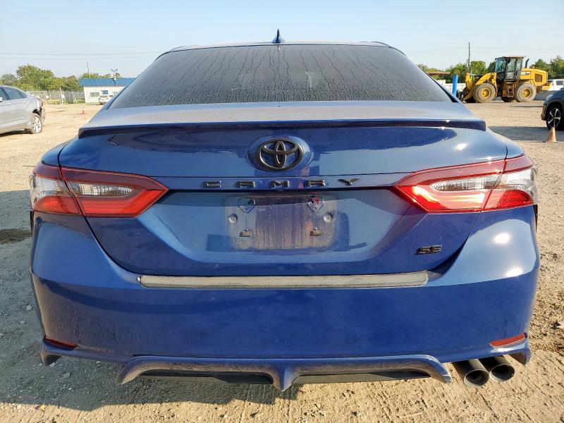 4T1T11AK0RU240988 - 2024 TOYOTA CAMRY SE NIGHT SHADE BLUE photo 6