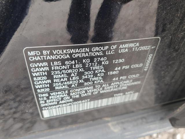 1V2GNPE80PC005407 - 2023 VOLKSWAGEN ID.4 PRO S Czarny zdjęcie 13