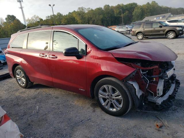 5TDXSKFC8MS027309 - 2021 TOYOTA SIENNA XSE MAROON photo 4