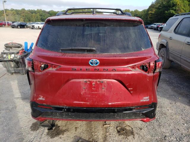 5TDXSKFC8MS027309 - 2021 TOYOTA SIENNA XSE MAROON photo 6