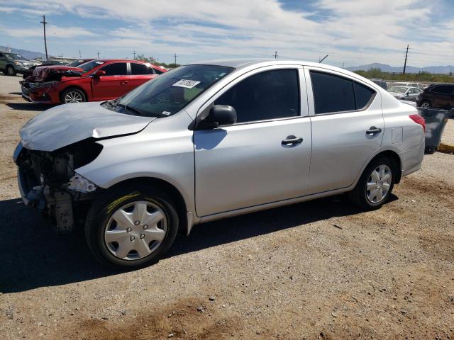 3N1CN7APXFL867729 - 2015 NISSAN VERSA S SILVER photo 1