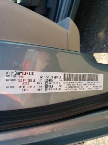 2A8HR54P08R768441 - 2008 CHRYSLER TOWN & COU TOURING 青绿色 照片 10