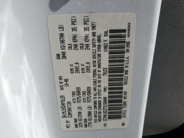 1D7HA18227S150000 - 2007 DODGE RAM 1500 ST WHITE photo 12