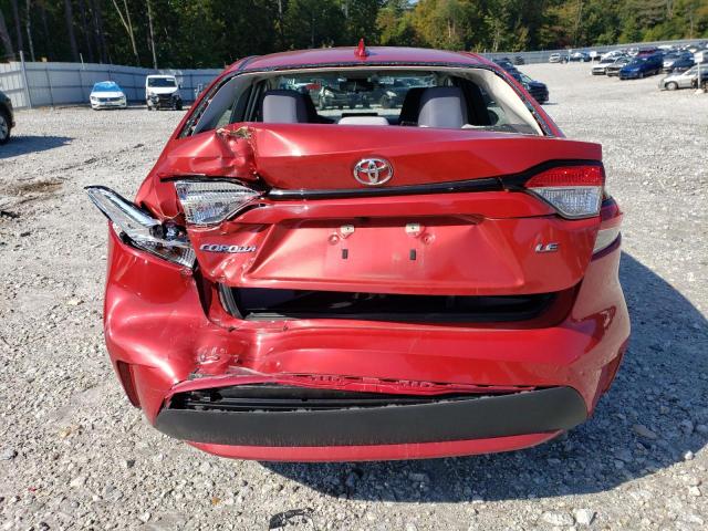 5YFEPMAE4MP185846 - 2021 TOYOTA COROLLA LE RED photo 6