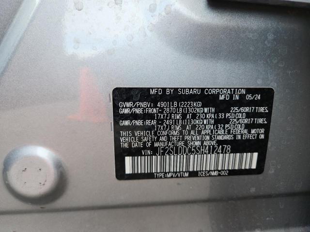 JF2SLDDC5SH412478 - 2025 SUBARU FORESTER PREMIUM SILVER photo 13