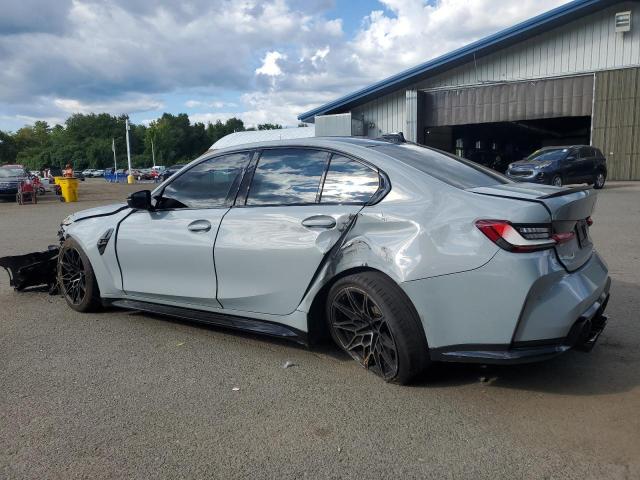 WBS33AY04NFM43795 - 2022 BMW M3 COMPETITION GRAY photo 2