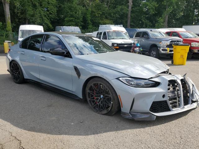 WBS33AY04NFM43795 - 2022 BMW M3 COMPETITION GRAY photo 4
