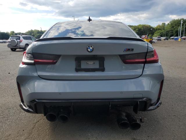 WBS33AY04NFM43795 - 2022 BMW M3 COMPETITION GRAY photo 6