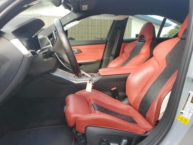 WBS33AY04NFM43795 - 2022 BMW M3 COMPETITION GRAY photo 7