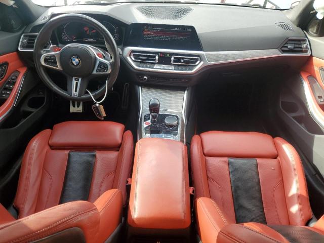 WBS33AY04NFM43795 - 2022 BMW M3 COMPETITION GRAY photo 8