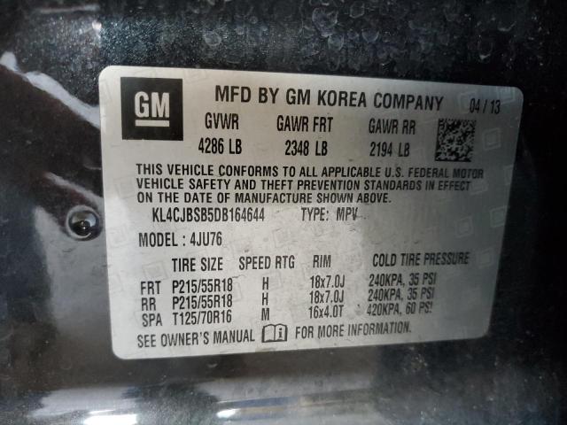 KL4CJBSB5DB164644 - 2013 BUICK ENCORE CONVENIENCE 黑色 照片 13