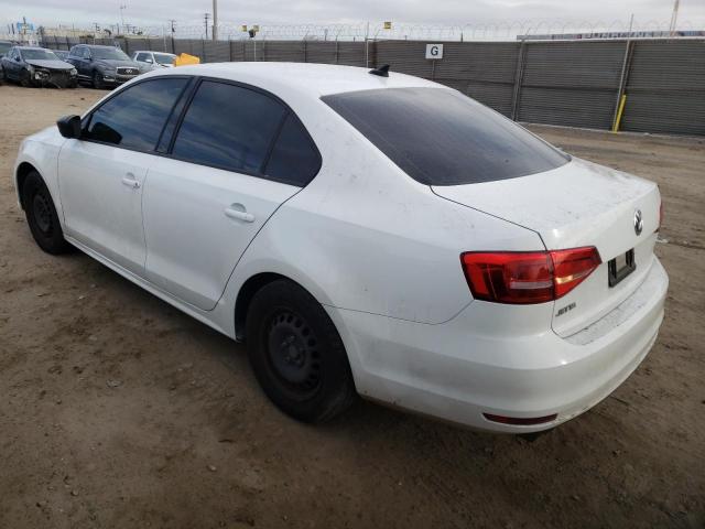 3VW2K7AJ6FM349525 - 2015 VOLKSWAGEN JETTA BASE WHITE photo 2