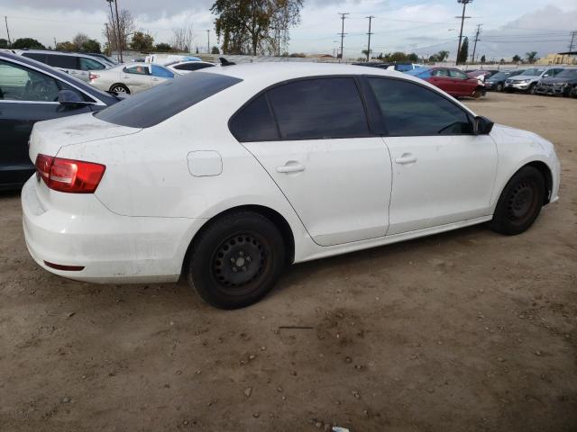 3VW2K7AJ6FM349525 - 2015 VOLKSWAGEN JETTA BASE WHITE photo 3