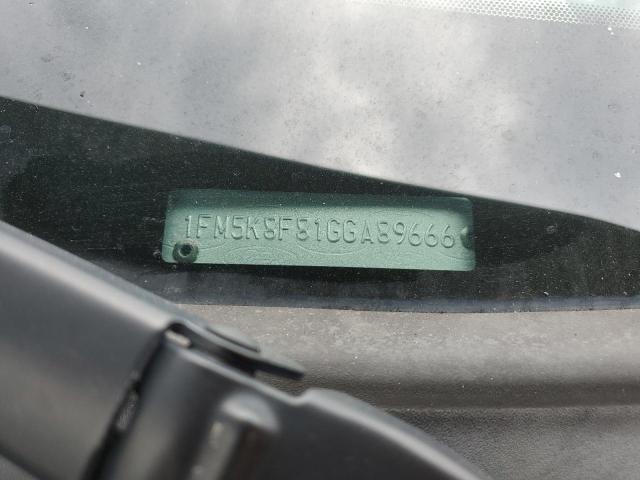 1FM5K8F81GGA89666 - 2016 FORD EXPLORER LIMITED Қара фото 13