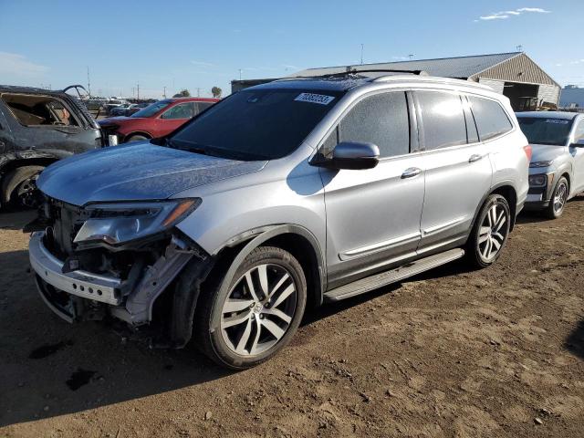 5FNYF6H02GB050595 - 2016 HONDA PILOT ELITE SILVER photo 1