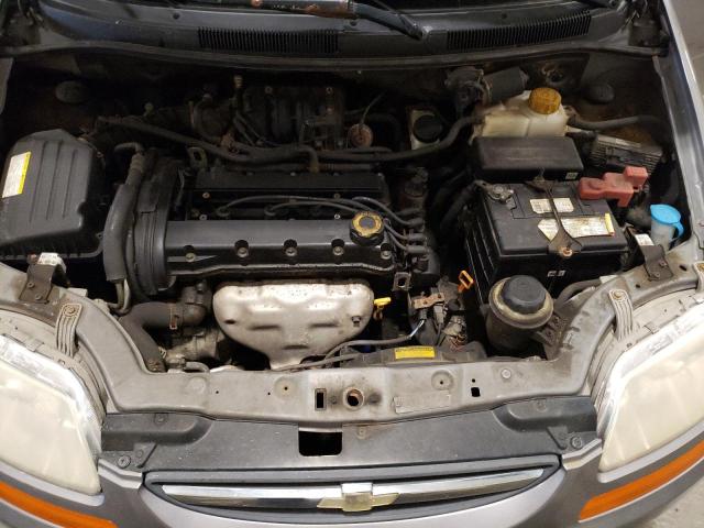 KL1TD66677B779676 - 2007 CHEVROLET AVEO BASE Сұр фото 11