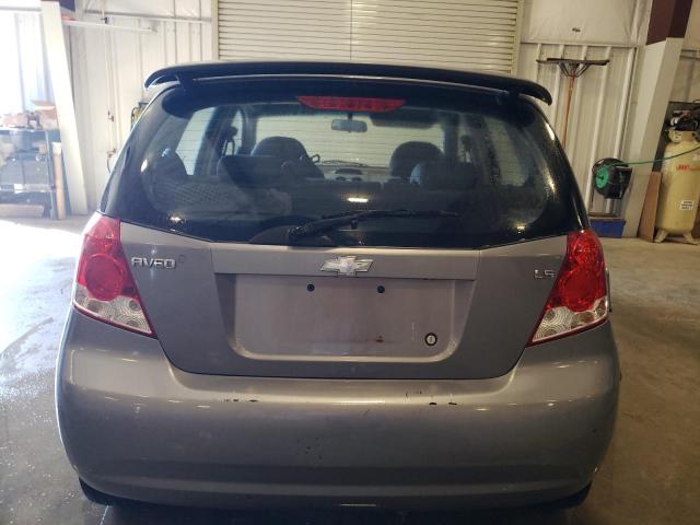 KL1TD66677B779676 - 2007 CHEVROLET AVEO BASE Сұр фото 6