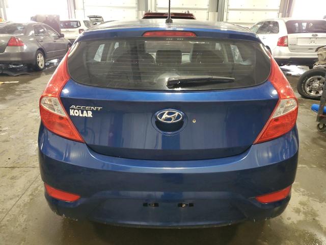 KMHCT5AEXFU199566 - 2015 HYUNDAI ACCENT GS BLUE photo 6