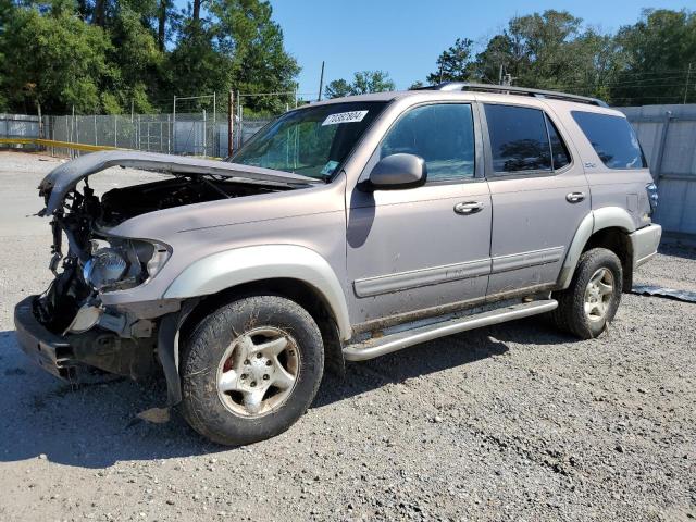 5TDZT34A22S135984 - 2002 TOYOTA SEQUOIA SR5 TAN photo 1