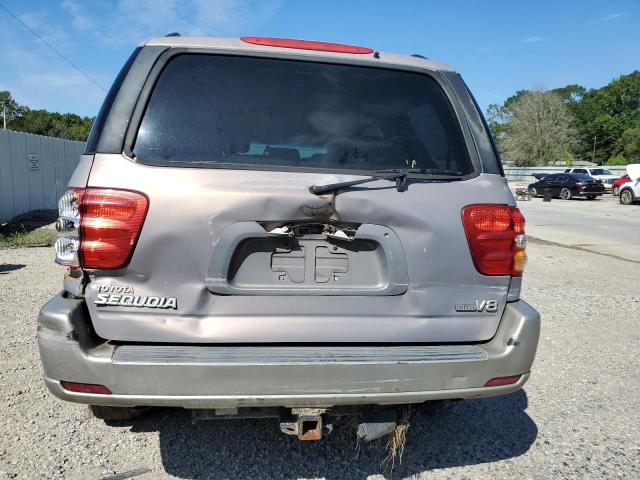 5TDZT34A22S135984 - 2002 TOYOTA SEQUOIA SR5 TAN photo 6