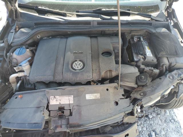 3VWDP7AJ8CM356885 - 2012 VOLKSWAGEN JETTA SE BLACK photo 11