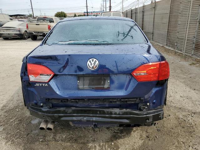 3VW2K7AJ2BM336622 - 2011 VOLKSWAGEN JETTA BASE BLUE photo 6
