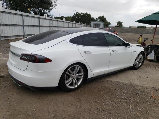 5YJSA1V13FF099100 - 2015 TESLA MODEL S 90 WHITE photo 3