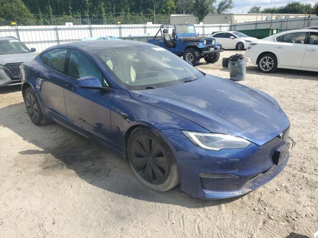 5YJSA1E53PF500536 - 2023 TESLA MODEL S أزرق صورة 4