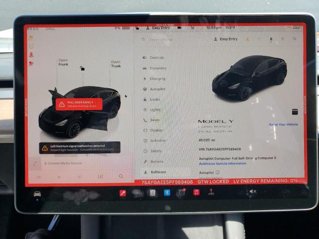 7SAYGAEE5PF589408 - 2023 TESLA MODEL Y შავი ფოტო 9
