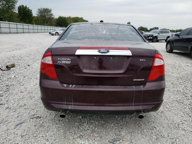 3FAHP0JG3BR241652 - 2011 FORD FUSION SEL BURGUNDY photo 6