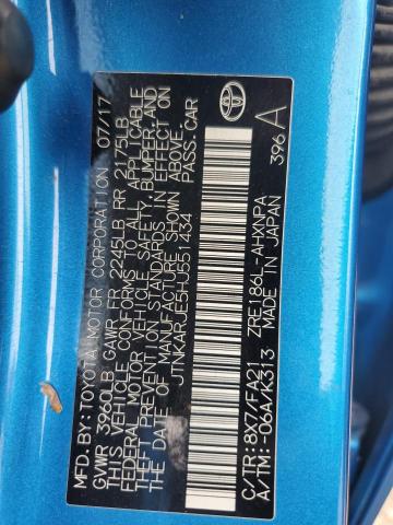 JTNKARJE5HJ551434 - 2017 TOYOTA COROLLA IM Կապույտ լուսանկար 12