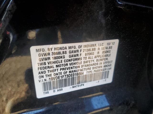 19VDE1F73DE016664 - 2013 ACURA ILX 20 TECH BLACK photo 13